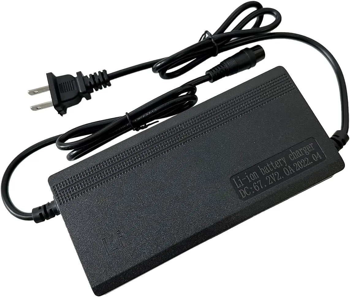 Fast & Safe Scooter Charger 3-Prong 60V 2A Universal Compatible Charging Adapter GooBee