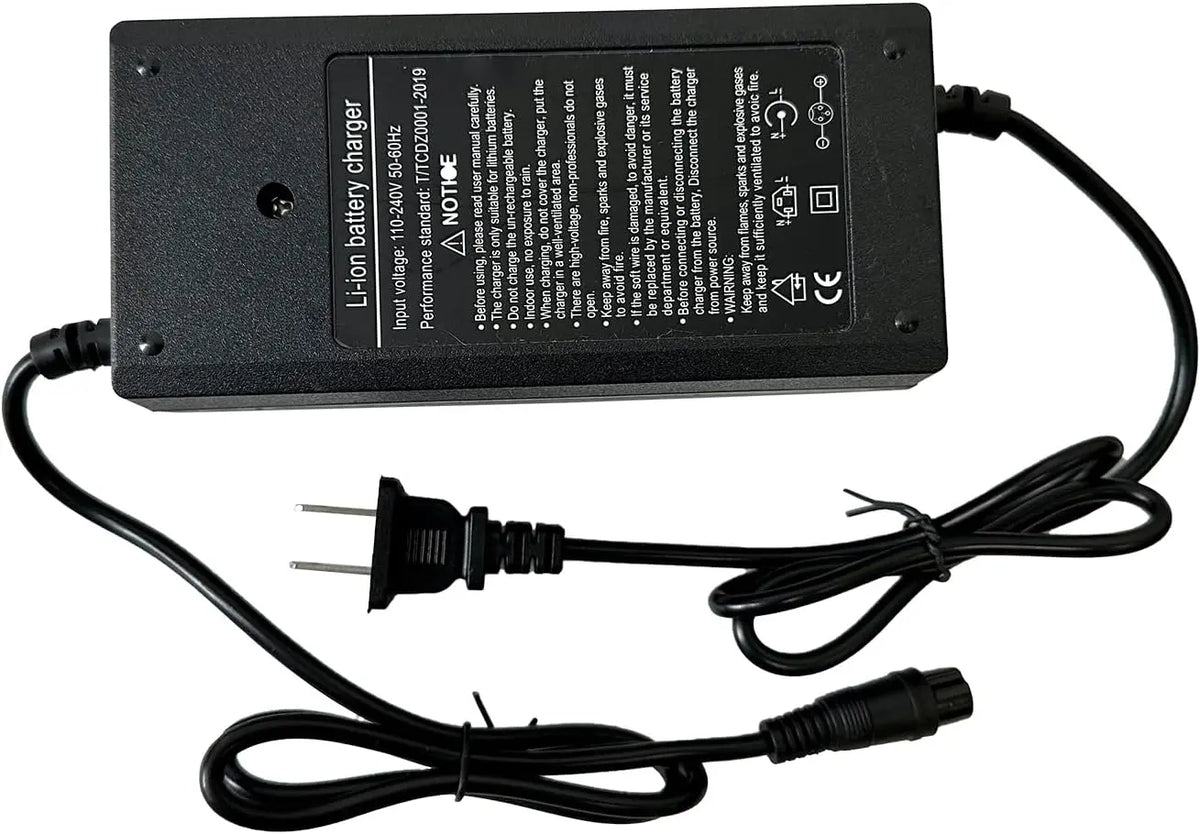 Fast & Safe Scooter Charger 3-Prong 60V 2A Universal Compatible Charging Adapter GooBee